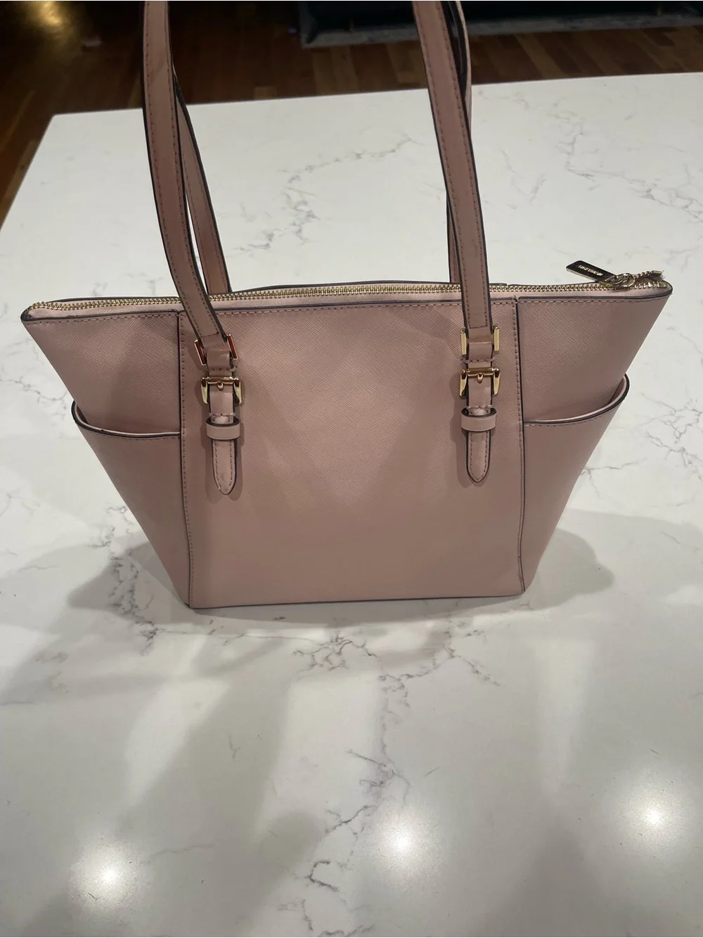Michael Kors Blush Pink Saffiano Tote with Gold Hardware - Picture 5 of 11